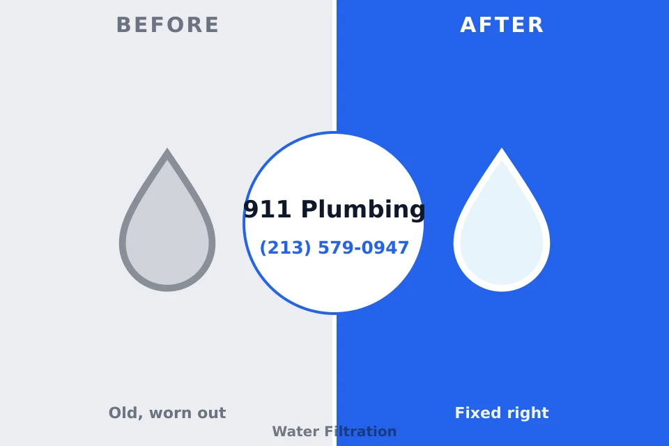 Before and after: plumbing company Coleraine, MN